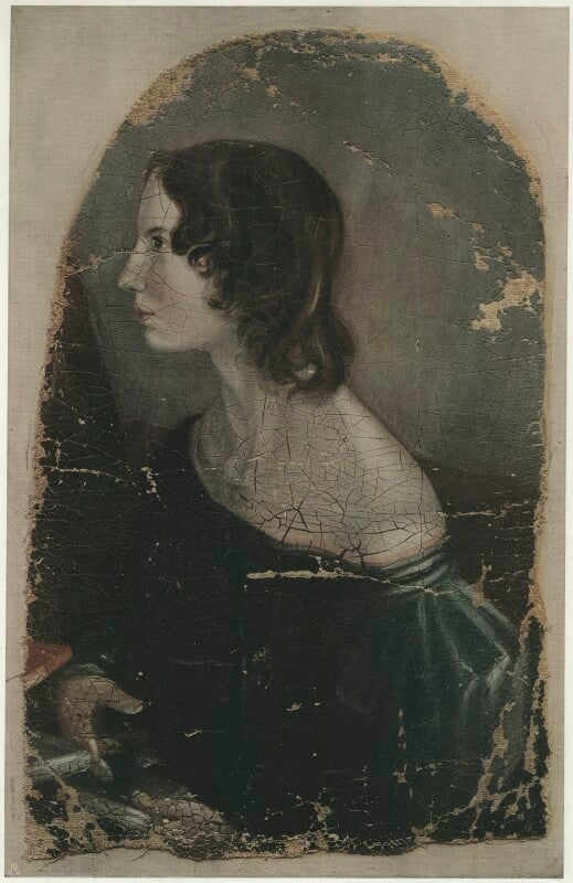 The complete 1914 Medici Society colour collotype after the profile portrait, showing the sitter in left profile within an arched painted field.